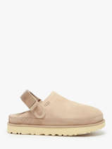 Slippers Goldenstar Clog Uit Leder Ugg Beige accessoires 1138252